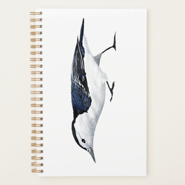 Agenda Planner de nuthatch de pecho blanco (Anverso)