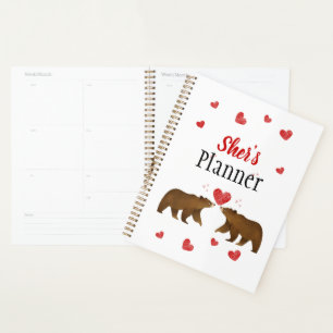 Agenda Planner de Osos y Corazones