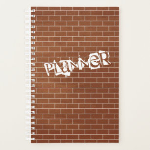 Agenda Planner de pared de ladrillo