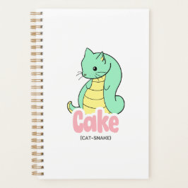 Agenda Planner de pasteles (gato + serpiente)
