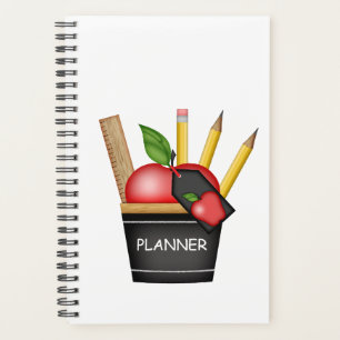 Agenda Planner de Personalizado de pastel de Apple para p