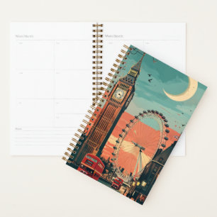 Agenda Planner de puesta de sol de Londres