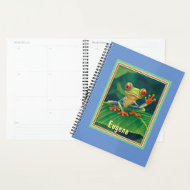 Agenda Planner de rana de árbol de ojos rojos de la selva