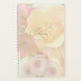 Agenda Planner de rosa amarillo pálido