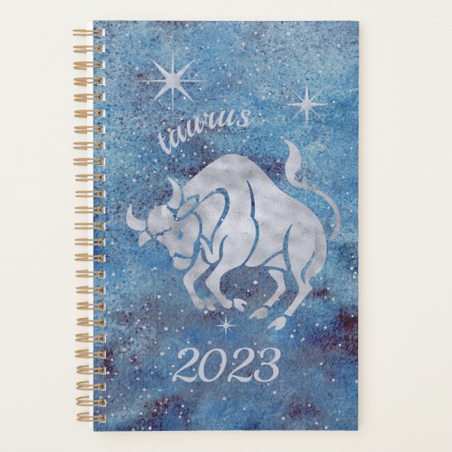 Agenda Planner de Rótulo Taurus Zodiac (Anverso)