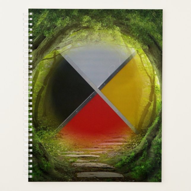 Agenda Planner de ruedas de medicina forestal (Anverso)