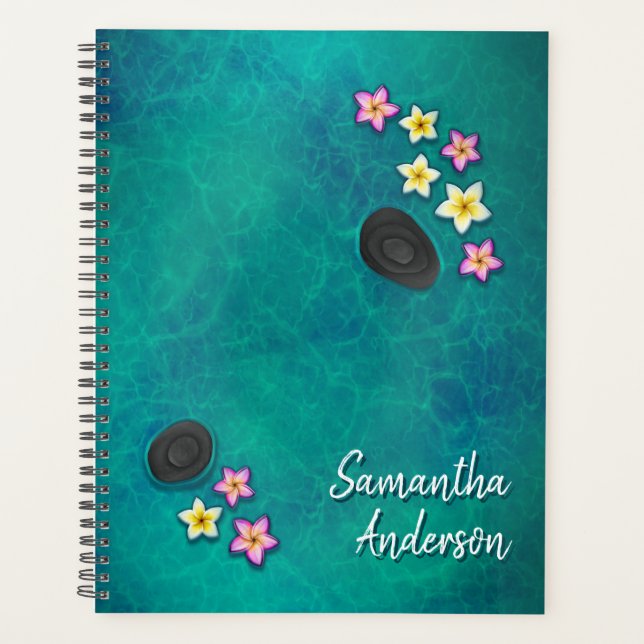 Agenda Planner de spa de flores flotantes (Anverso)