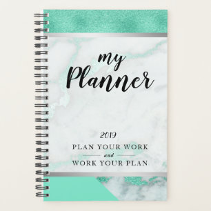 Agenda Planner de vidrio verde de la fábrica de escarcha