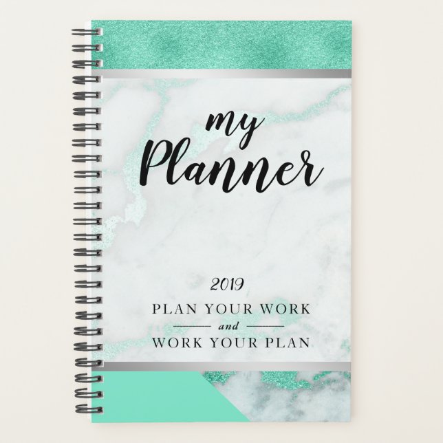 Agenda Planner de vidrio verde de la fábrica de escarcha  (Anverso)