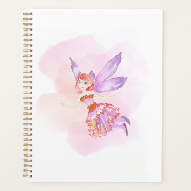Agenda Planner de "Watercolor Fairy" (Anverso)