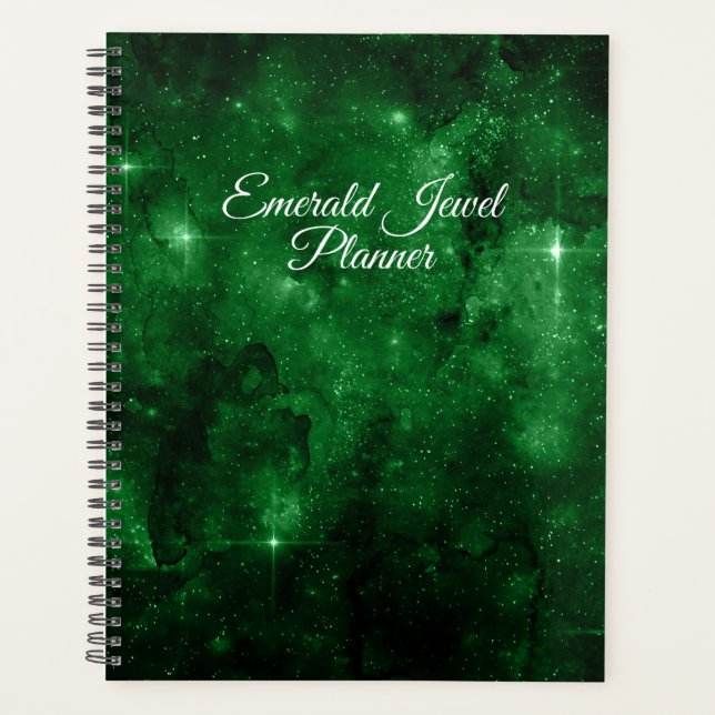 Agenda Planner del cielo de las Estrellas verdes de Esmer (Anverso)