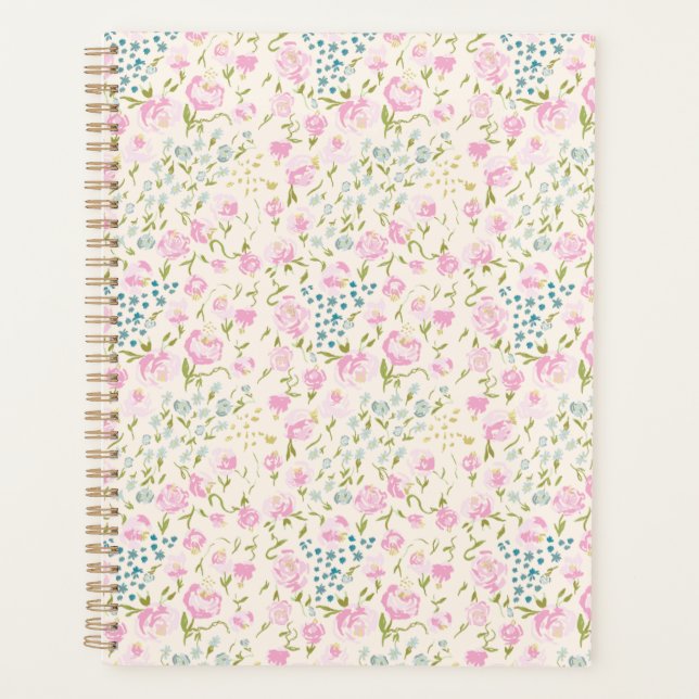 Agenda Planner del cielo floral (Anverso)
