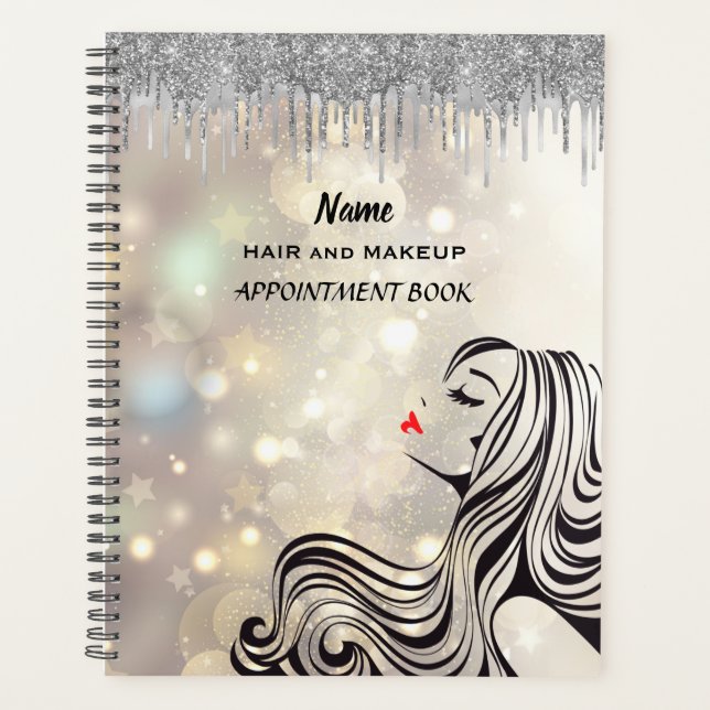 Agenda Planner del salón de belleza (Anverso)