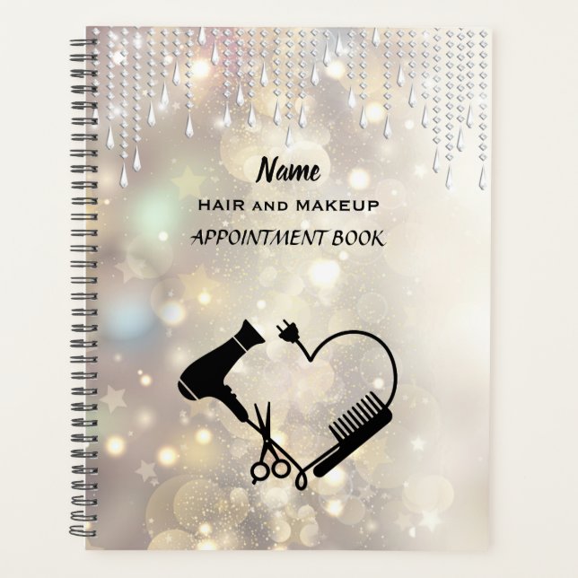 Agenda Planner del salón de belleza (Anverso)