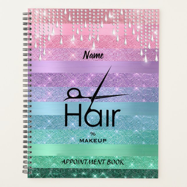 Agenda Planner del salón de belleza (Anverso)