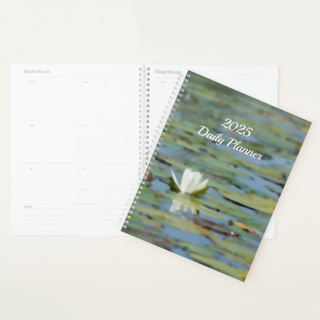 Agenda Planner diario de acuarela de acuarela del lago Wa (Demostración)