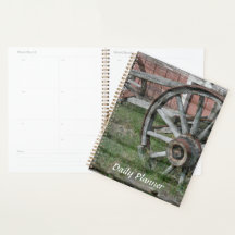 Planner diario de la rueda del vagón de estilo occ
