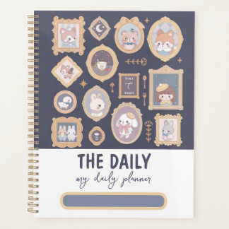 Agenda Planner diario oscuro y corto