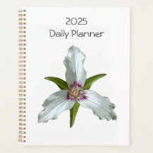 Planner Diario Trillium Spring Wildflower