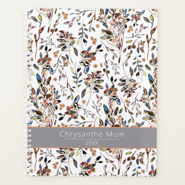 Agenda Planner Elegant deja a Berries Floral (Anverso)