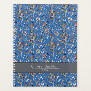 Agenda Planner Elegant deja el patrón botánico de Berries