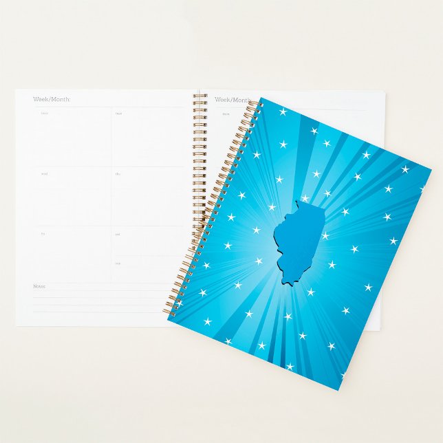 Agenda Planner espiral azul de Illinois (Subido por el creador)