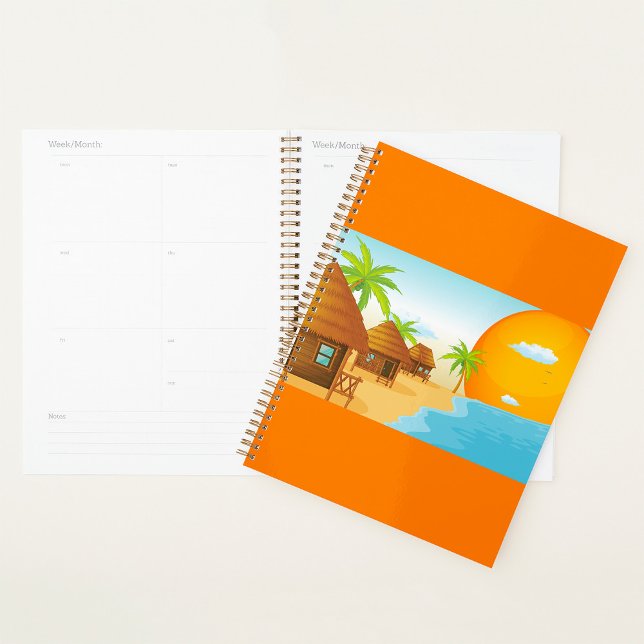 Agenda Planner espiral de alojamiento en playa (Subido por el creador)