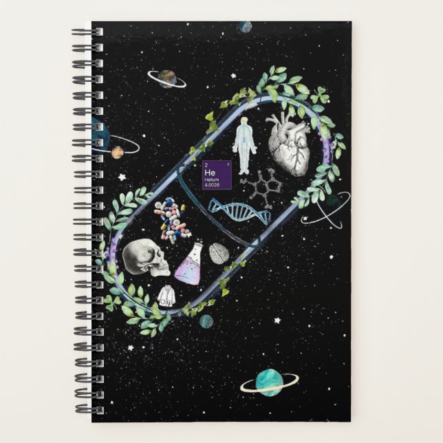 Agenda Planner estético de ciencia (Anverso)