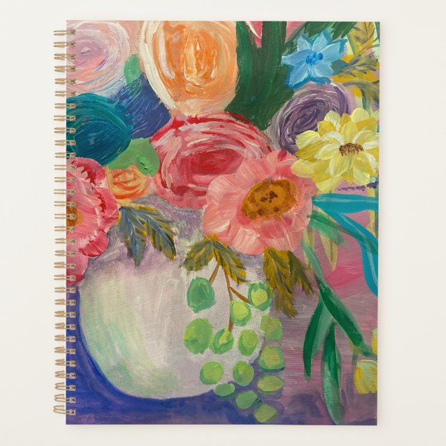 Agenda Planner Fancy Floral (Anverso)