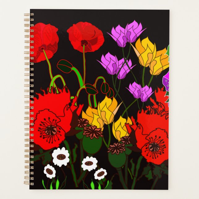 Agenda Planner Floral (Anverso)