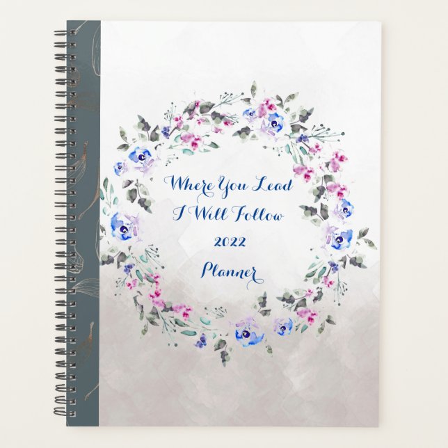 Agenda Planner Floral 2022 (Anverso)