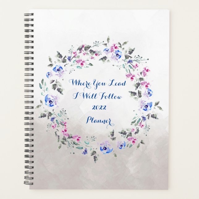 Agenda Planner Floral 2022 (Anverso)
