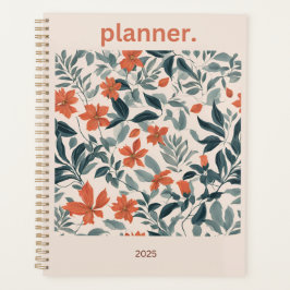 Agenda Planner Floral 2025