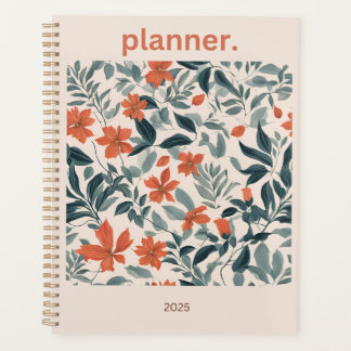 Agenda Planner Floral 2025