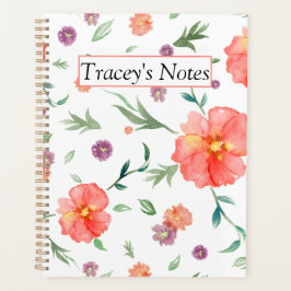 Agenda Planner floral acuático - Regalos personalizados