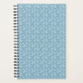 Agenda Planner floral azul