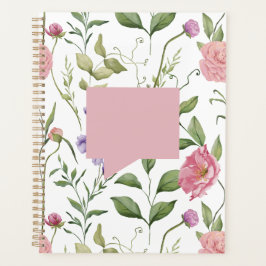 Agenda Planner floral e de insectos