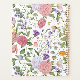 Agenda Planner floral e de insectos
