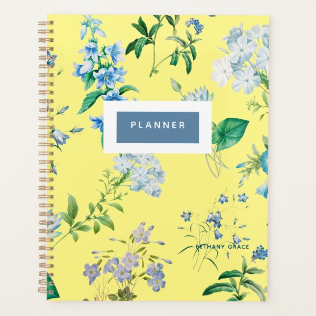 Agenda Planner floral moderno (Anverso)