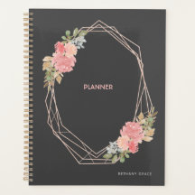 Planner floral moderno