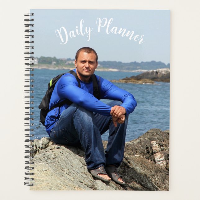 Agenda Planner fotográfico diario elegante, sencillo y ún (Anverso)