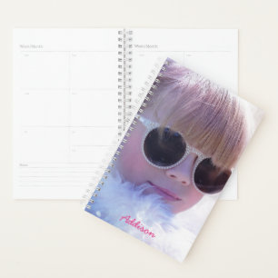 Agenda Planner fotográfico lindo con cubierta dura