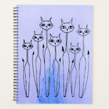 Planner (gatos dibujados a mano)