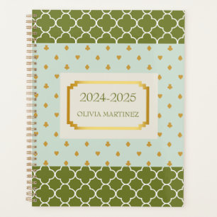 Agenda Planner geométrico personalizado de primavera past
