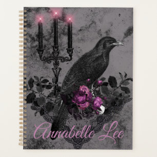 Agenda Planner gótico Raven romántico 2