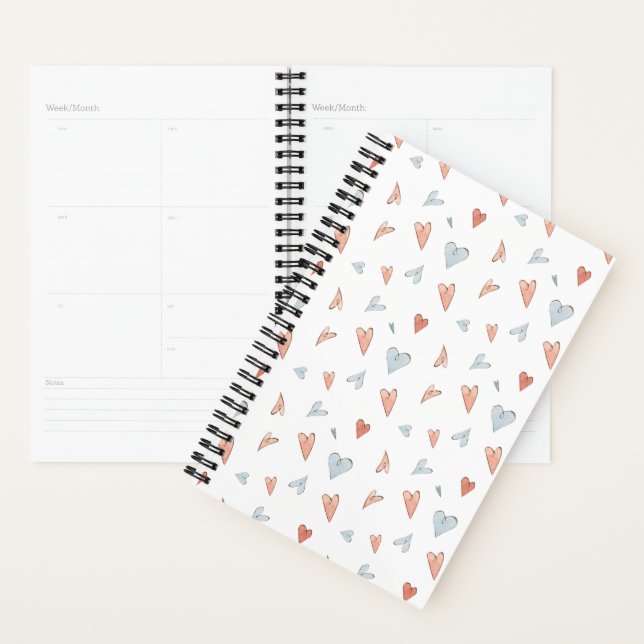 Agenda Planner - Hearts Pattern (Demostración)