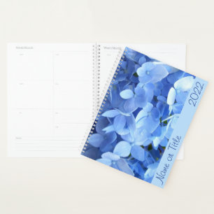 Agenda Planner - Hydrangea azul