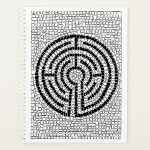 Agenda Planner LABYRINTH VII 8.5x11 / Blanco