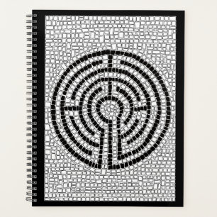 Agenda Planner LABYRINTH VII 8.5x11 / Negro