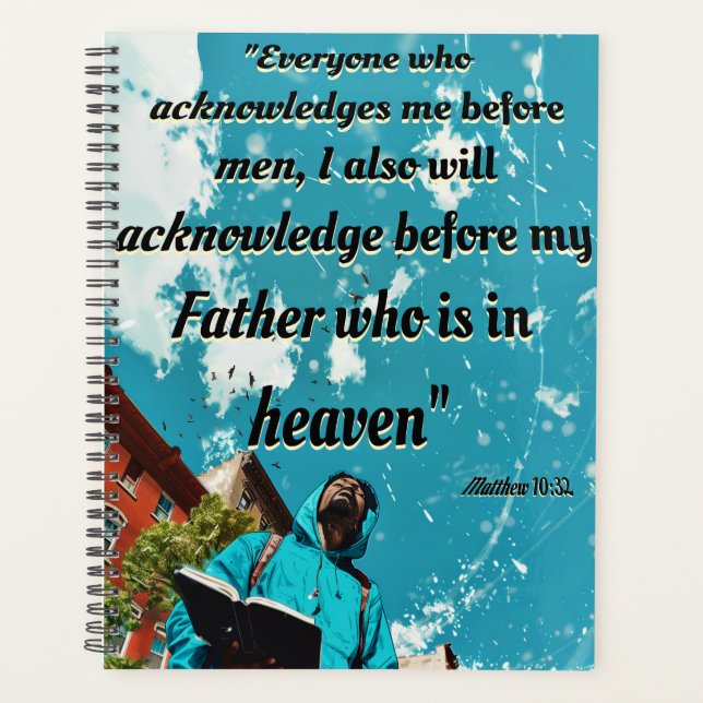 Agenda Planner Matthew 10:32 (Anverso)
